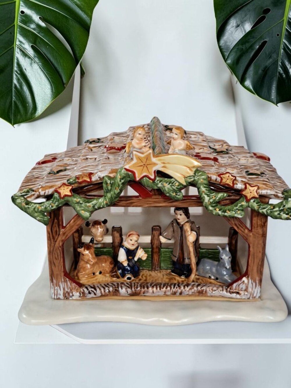 Villeroy & Boch Christmas Porcelain Nativity Creche Candle Holder
